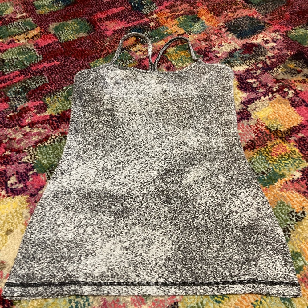 lululemon athletica Black and White Speckled Camisole